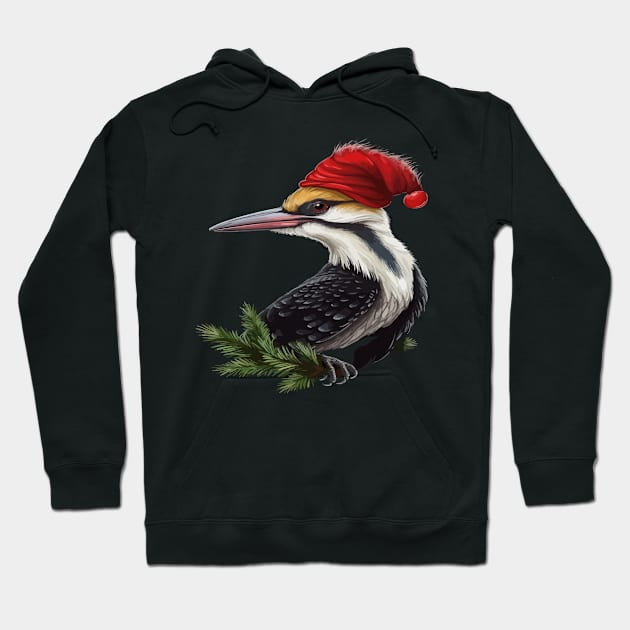 Woodpecker Christmas Hoodie by JH Mart